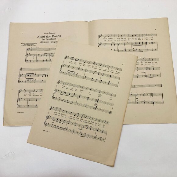 Ward Stephens Songs Amid The Roses 1913 Vintage Music - Picture 2 of 4